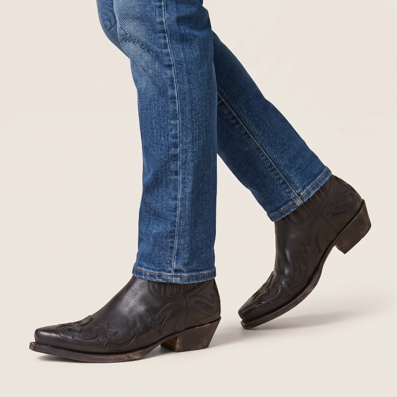 CISCO Botines Vaqueras Para Hombre - Yehaw | Negro