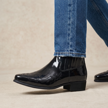 NACHO Botines Vaqueras Para Hombre - Yehaw | Negro