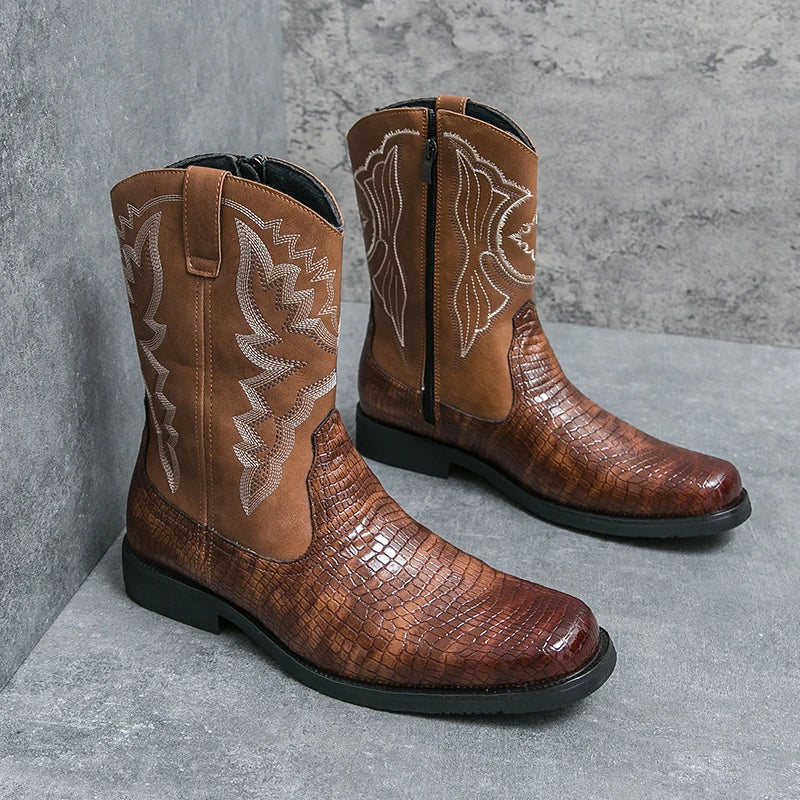 CHICO Botas Vaqueras Para Hombre - Yehaw | Cafe - Yehaw 