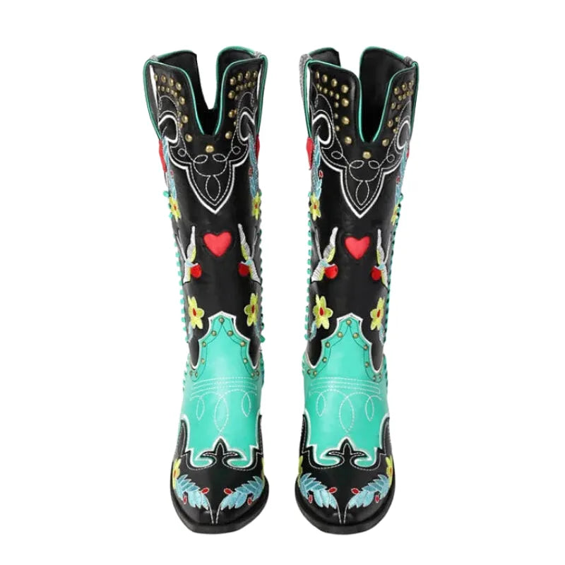 ADELAIDE Botas Vaqueras Para Mujer - Yehaw | Multicolor - Yehaw 