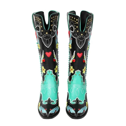 ADELAIDE Botas Vaqueras Para Mujer - Yehaw | Multicolor - Yehaw 