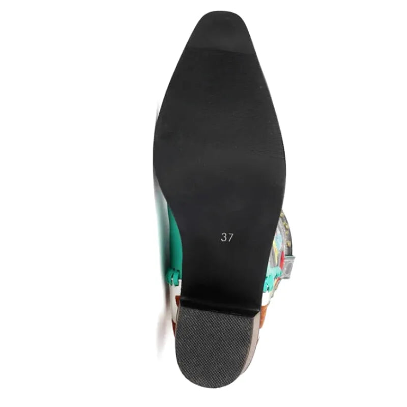 ADELAIDE Botas Vaqueras Para Mujer - Yehaw | Multicolor - Yehaw 
