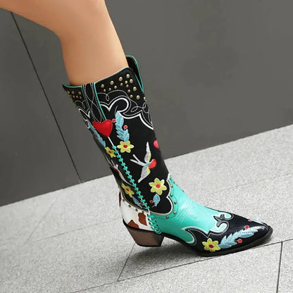 ADELAIDE Botas Vaqueras Para Mujer - Yehaw | Multicolor - Yehaw 
