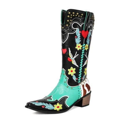 ADELAIDE Botas Vaqueras Para Mujer - Yehaw | Multicolor - Yehaw 