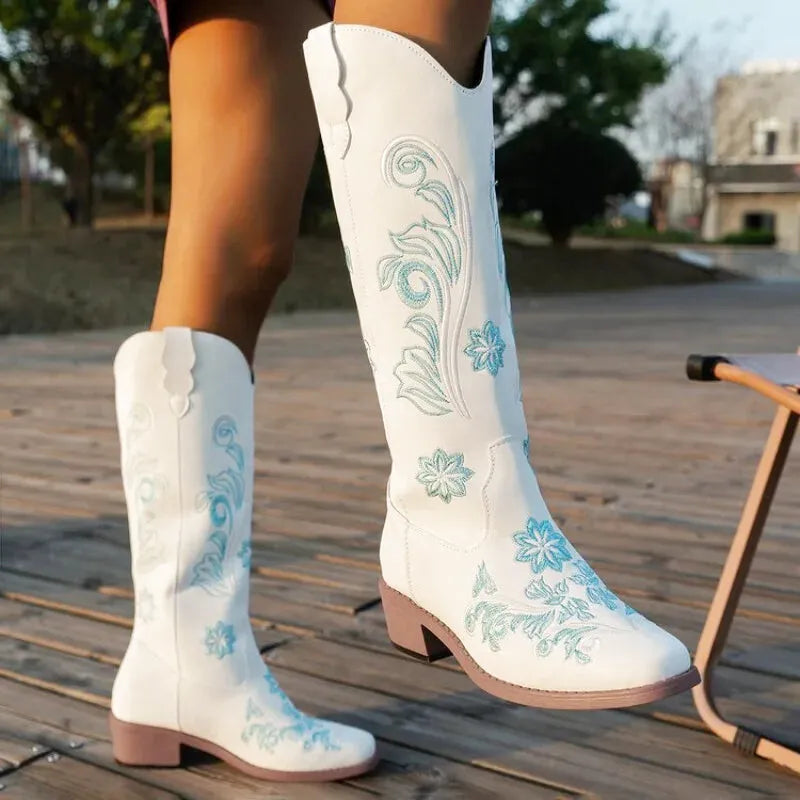 ADRIANA Botas Vaqueras Para Mujer - Yehaw | Blanco - Yehaw 
