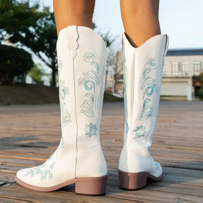 ADRIANA Botas Vaqueras Para Mujer - Yehaw | Blanco - Yehaw 
