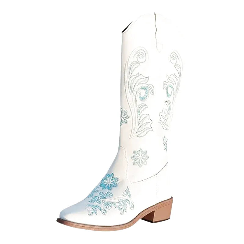 ADRIANA Botas Vaqueras Para Mujer - Yehaw | Blanco - Yehaw 