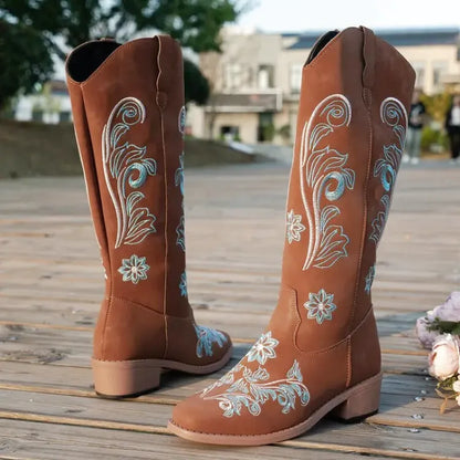 ADRIANA Botas Vaqueras Para Mujer - Yehaw | Cafe - Yehaw 