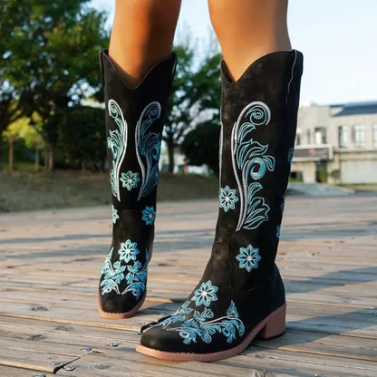 ADRIANA Botas Vaqueras Para Mujer - Yehaw | Negro - Yehaw 