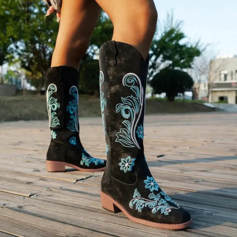ADRIANA Botas Vaqueras Para Mujer - Yehaw | Negro - Yehaw 