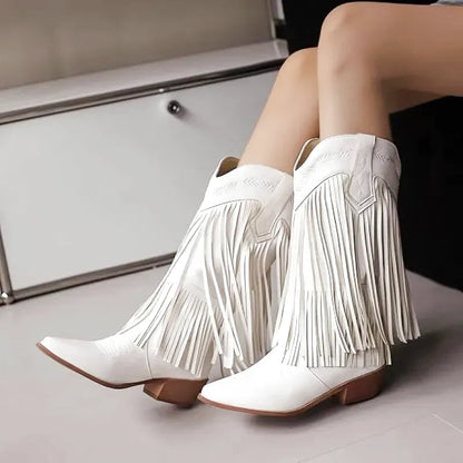 ALEJANDRA Botas Vaqueras Para Mujer - Yehaw | Blanco - Yehaw 
