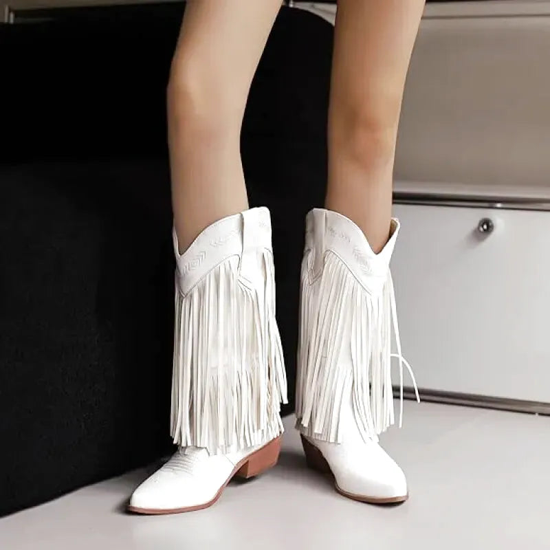 ALEJANDRA Botas Vaqueras Para Mujer - Yehaw | Blanco - Yehaw 