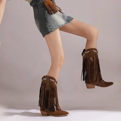 ALEJANDRA Botas Vaqueras Para Mujer - Yehaw | Cafe - Yehaw 
