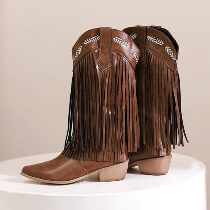 ALEJANDRA Botas Vaqueras Para Mujer - Yehaw | Cafe - Yehaw 