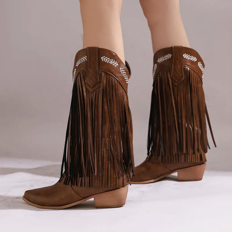 ALEJANDRA Botas Vaqueras Para Mujer - Yehaw | Cafe - Yehaw 