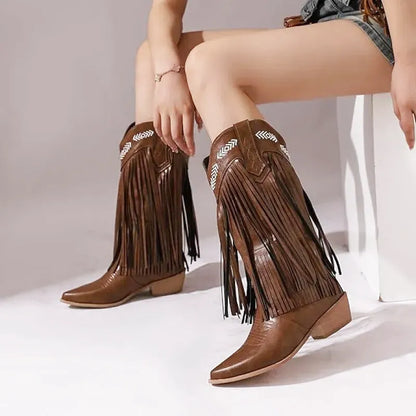 ALEJANDRA Botas Vaqueras Para Mujer - Yehaw | Cafe - Yehaw 