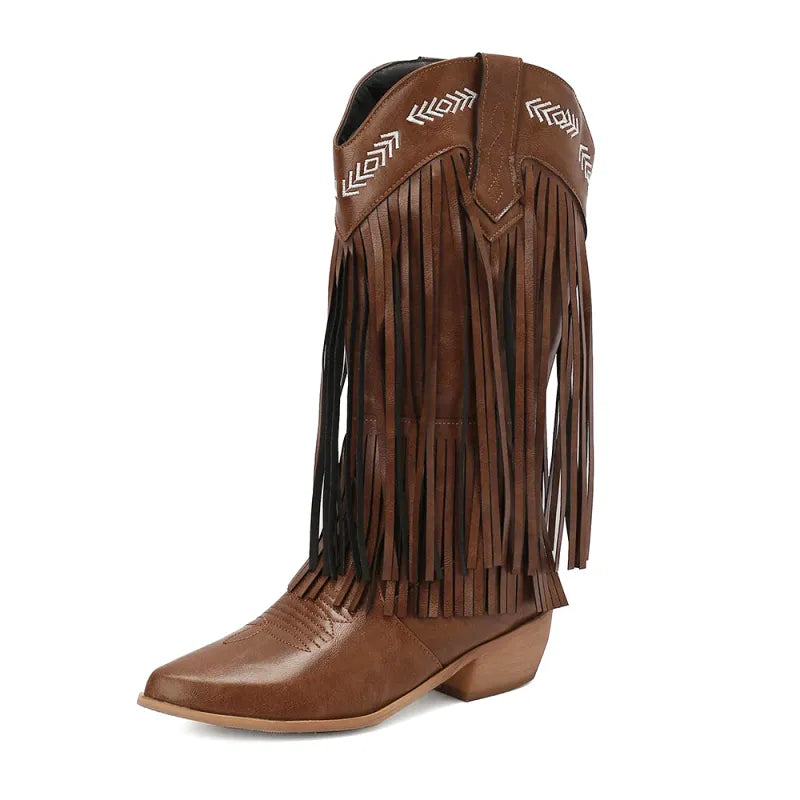 ALEJANDRA Botas Vaqueras Para Mujer - Yehaw | Cafe - Yehaw 