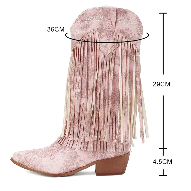 ALEJANDRA Botas Vaqueras Para Mujer - Yehaw | Rosa - Yehaw 