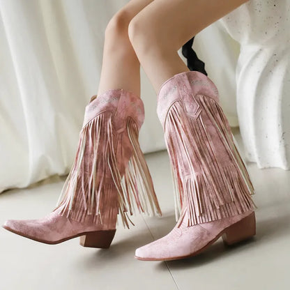 ALEJANDRA Botas Vaqueras Para Mujer - Yehaw | Rosa - Yehaw 