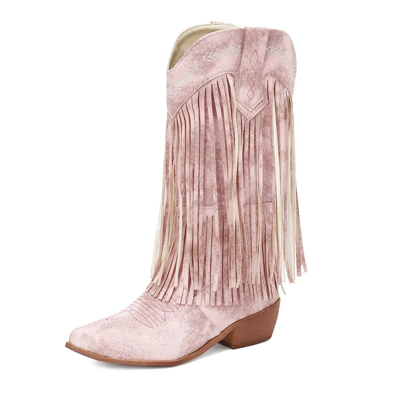 ALEJANDRA Botas Vaqueras Para Mujer - Yehaw | Rosa - Yehaw 