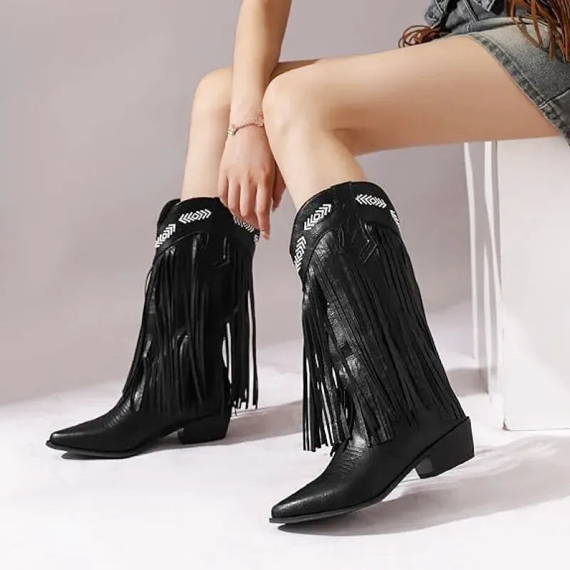 ALEJENDRA Botas Vaqueras Para Mujer - Yehaw | Negro - Yehaw 