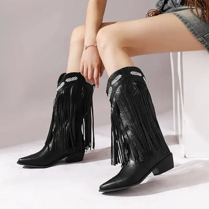 ALEJENDRA Botas Vaqueras Para Mujer - Yehaw | Negro - Yehaw 