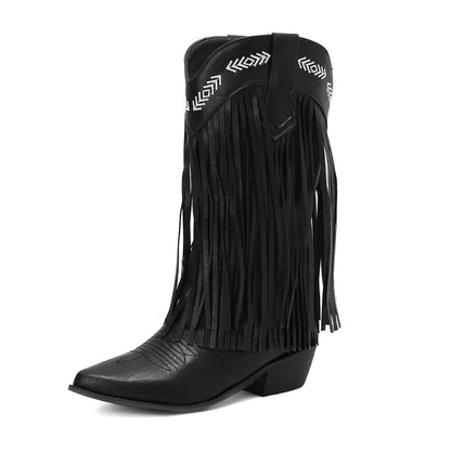 ALEJENDRA Botas Vaqueras Para Mujer - Yehaw | Negro - Yehaw 
