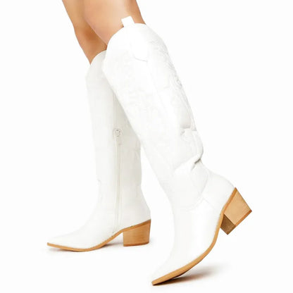 ALICIA Botas Vaqueras Para Mujer - Yehaw | Blanco - Yehaw 