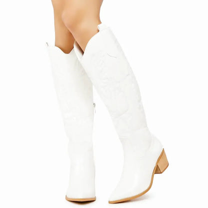 ALICIA Botas Vaqueras Para Mujer - Yehaw | Blanco - Yehaw 