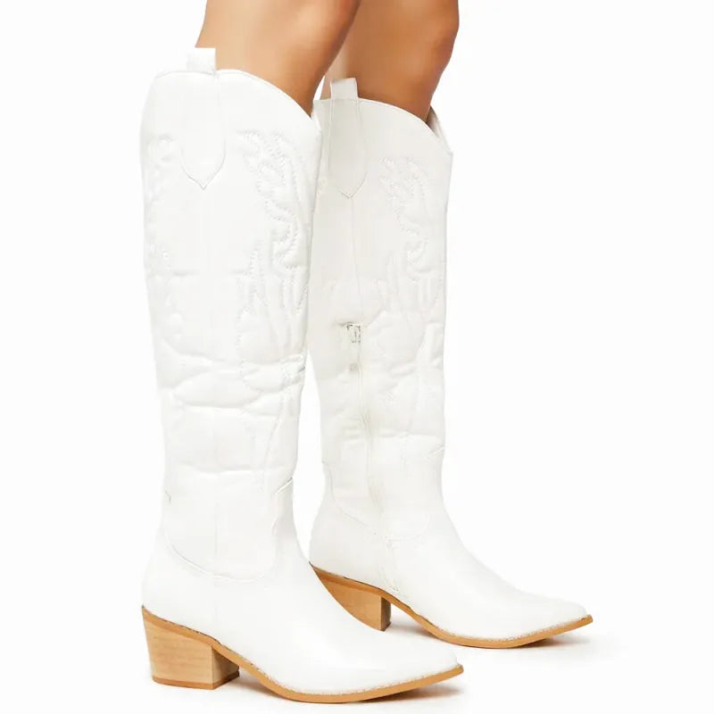 ALICIA Botas Vaqueras Para Mujer - Yehaw | Blanco - Yehaw 