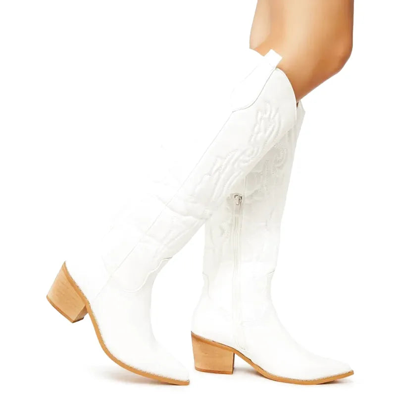 ALICIA Botas Vaqueras Para Mujer - Yehaw | Blanco - Yehaw 