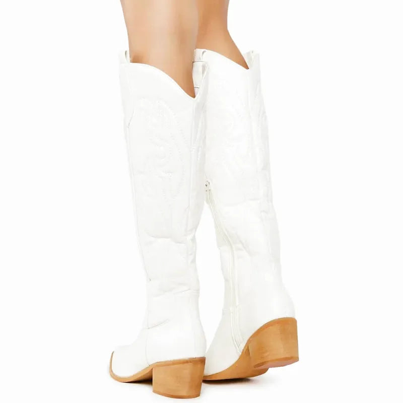 ALICIA Botas Vaqueras Para Mujer - Yehaw | Blanco - Yehaw 