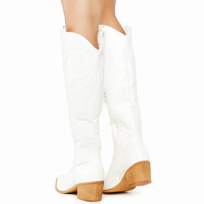 ALICIA Botas Vaqueras Para Mujer - Yehaw | Blanco - Yehaw 