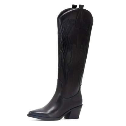 ALICIA Botas Vaqueras Para Mujer - Yehaw | Negro - Yehaw 