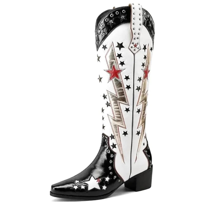 AMANDA Botas Vaqueras Para Mujer - Yehaw | Blanco - Yehaw 