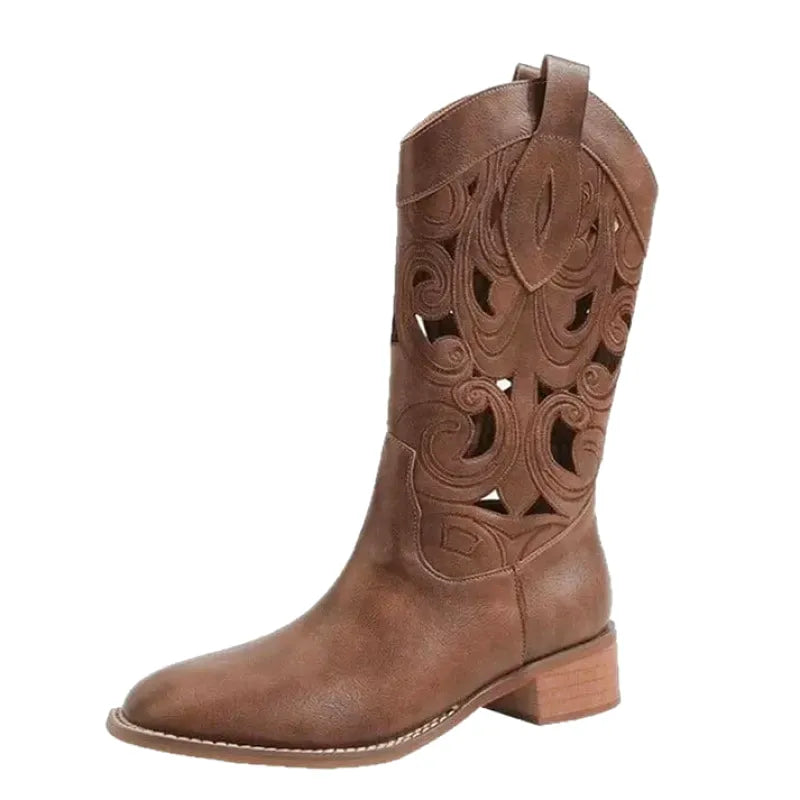 ANGELICA Botas Vaqueras Para Mujer - Yehaw | Cafe - Yehaw 