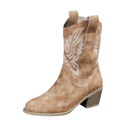 BARBARA Botines Vaqueras Para Mujer - Yehaw | Cafe - Yehaw 