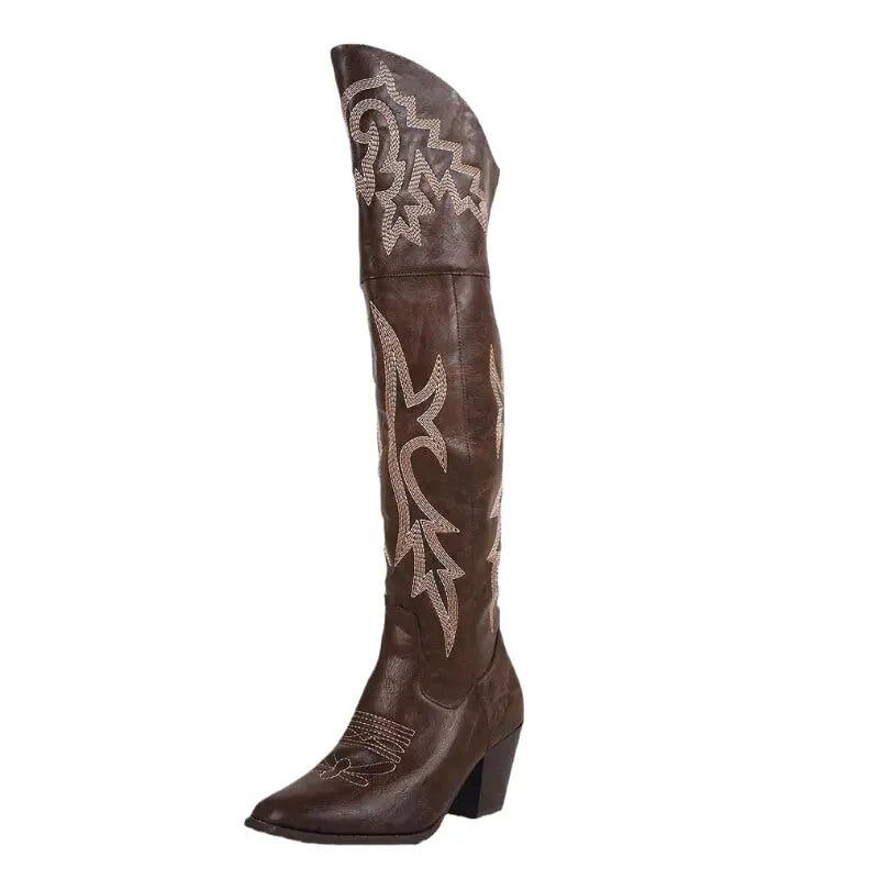 BEATRIZ Botas Vaqueras Para Mujer - Yehaw | Cafe - Yehaw 