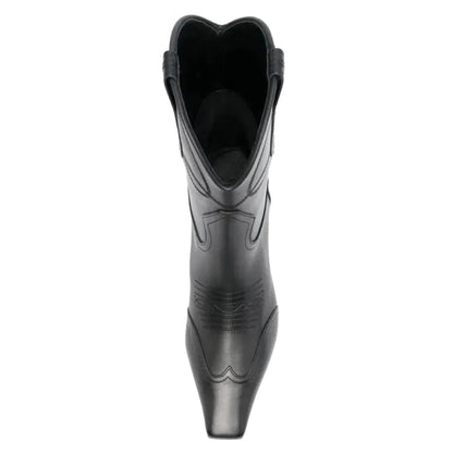 BERTA Botines Vaqueras Para Mujer - Yehaw | Negro - Yehaw 