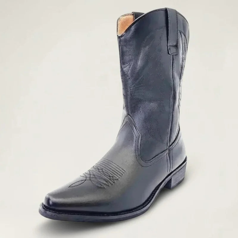 NETO Botas Vaqueras Para Hombre - Yehaw | Negro