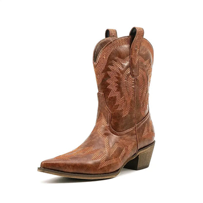 CAMILA Botines Vaqueras Para Mujer - Yehaw | Cafe - Yehaw 