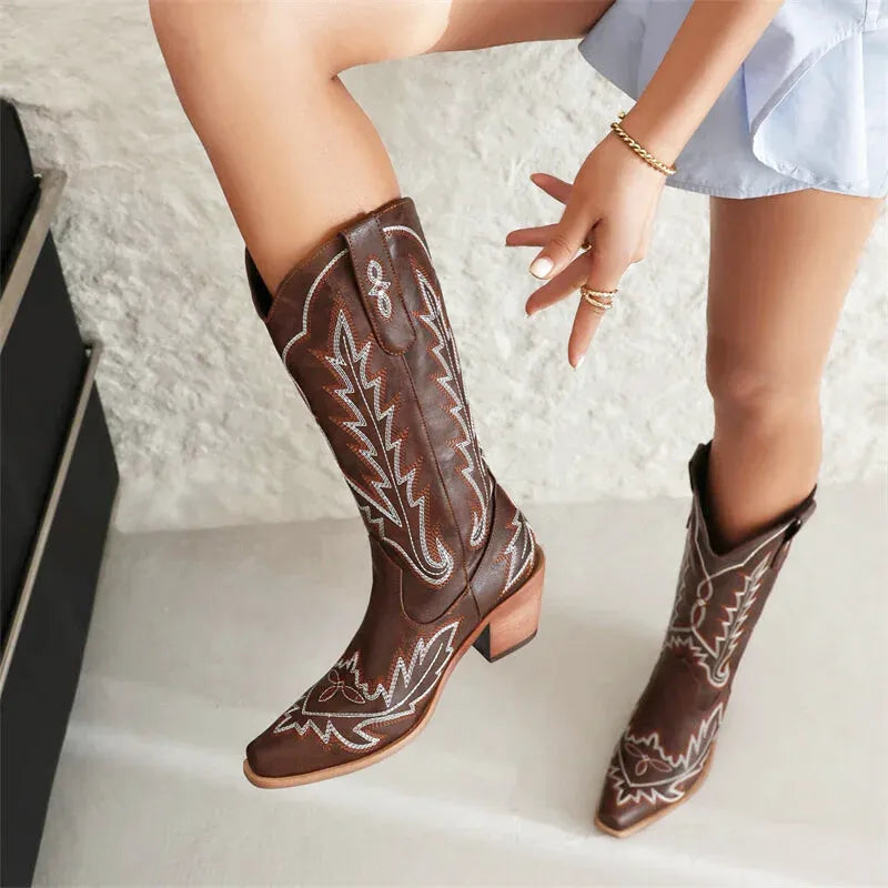 CANDELARIA Botas Vaqueras Para Mujer - Yehaw | Cafe - Yehaw 