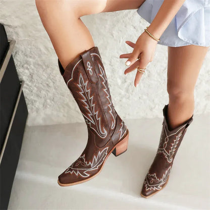 CANDELARIA Botas Vaqueras Para Mujer - Yehaw | Cafe - Yehaw 