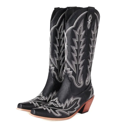 CANDELARIA Botas Vaqueras Para Mujer - Yehaw | Negro - Yehaw 