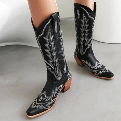 CANDELARIA Botas Vaqueras Para Mujer - Yehaw | Negro - Yehaw 