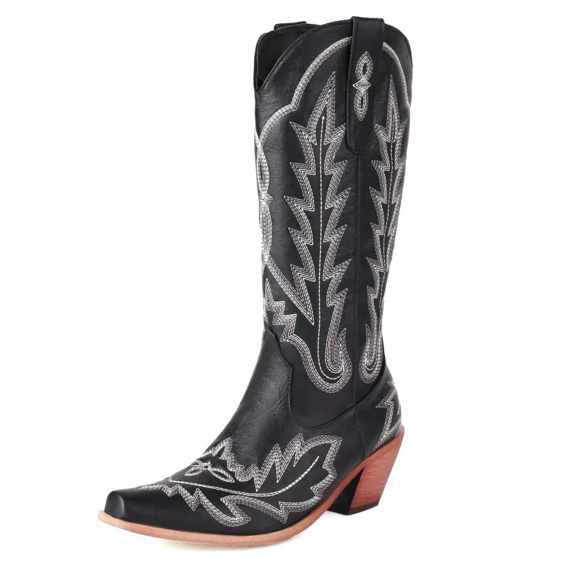 CANDELARIA Botas Vaqueras Para Mujer - Yehaw | Negro - Yehaw 