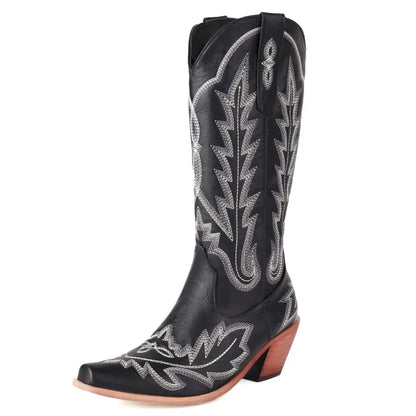 CANDELARIA Botas Vaqueras Para Mujer - Yehaw | Negro - Yehaw 