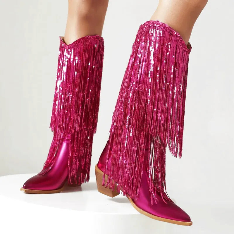 CARIDAD Botas Vaqueras Para Mujer - Yehaw | Rosa - Yehaw 