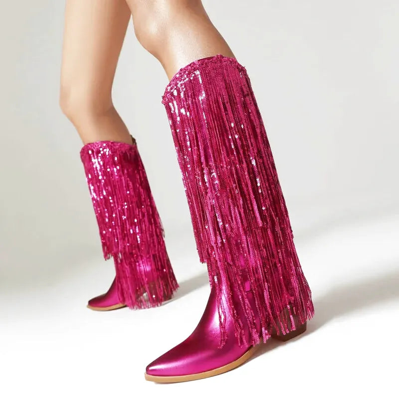 CARIDAD Botas Vaqueras Para Mujer - Yehaw | Rosa - Yehaw 