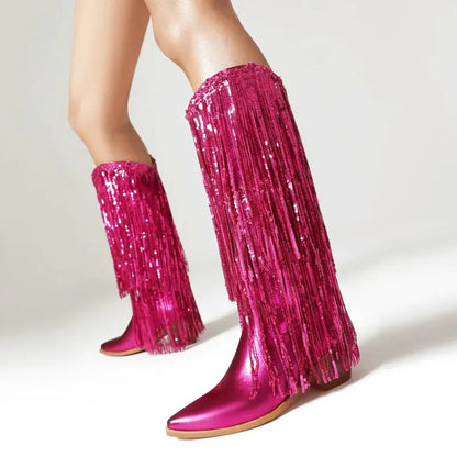 CARIDAD Botas Vaqueras Para Mujer - Yehaw | Rosa - Yehaw 